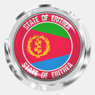 Eritrea Round Emblem Ronde Sticker