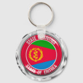 Eritrea Round Emblem Sleutelhanger (Voorkant)