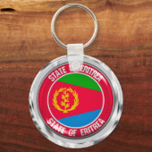Eritrea Round Emblem Sleutelhanger (Voorkant)