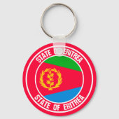 Eritrea Round Emblem Sleutelhanger (Voorkant)