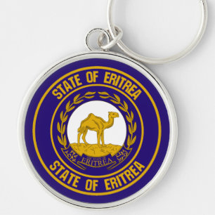 Eritrea Round Emblem Sleutelhanger