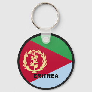 Eritrea Roundel kwaliteitsvlag Sleutelhanger
