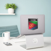 Eritrea Sticker (Laptop op bureau)