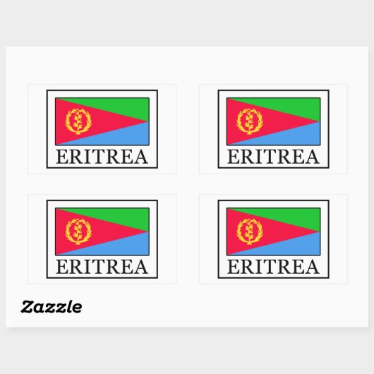 Eritrea-sticker Rechthoekige Sticker (Vel)