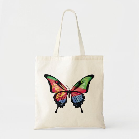 Eritrea Swallowtail Vlinder Vlag Sticker Tote Bag (Voorkant)