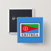 Eritrea Vierkante Button 5,1 Cm (Voorkant /achterkant)