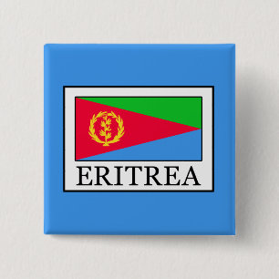 Eritrea Vierkante Button 5,1 Cm