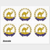 eritrea vierkante sticker (Vel)