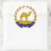 eritrea vierkante sticker (Tas)