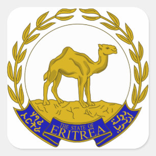 eritrea vierkante sticker