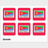 Eritrea Vierkante Sticker (Vel)