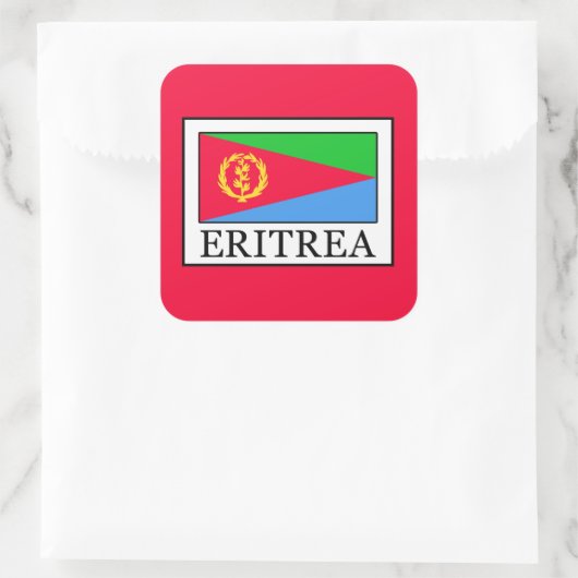 Eritrea Vierkante Sticker (Tas)