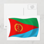 Eritrea Vlag Ansichtkaart Briefkaart (Voorkant / Achterkant)