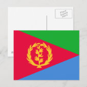 Eritrea Vlag Briefkaart (Voorkant / Achterkant)