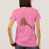 Eritrea Vlag en Kaart DK T-Shirt (Achterkant)
