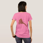 Eritrea Vlag en Kaart DK T-Shirt (Achterkant volledig)