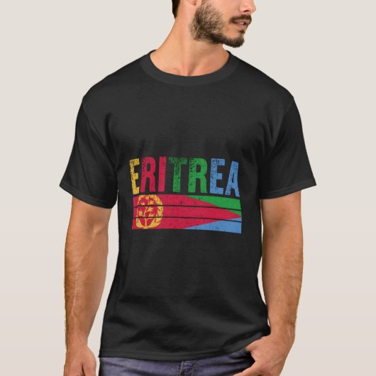 Eritrea Vlag Eritrea S T-shirt (Voorkant)