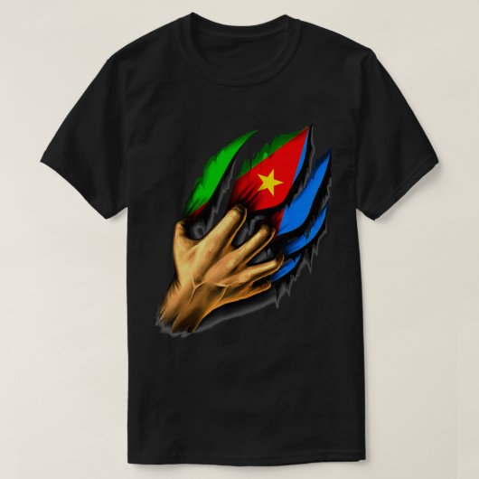 Eritrea vlag Eritrees T-shirt (Design voorkant)