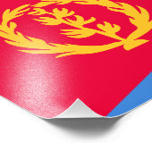 Eritrea Vlag Foto Afdruk (Hoek)