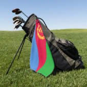 Eritrea vlag Golf Towel Golfhanddoek (Groen)