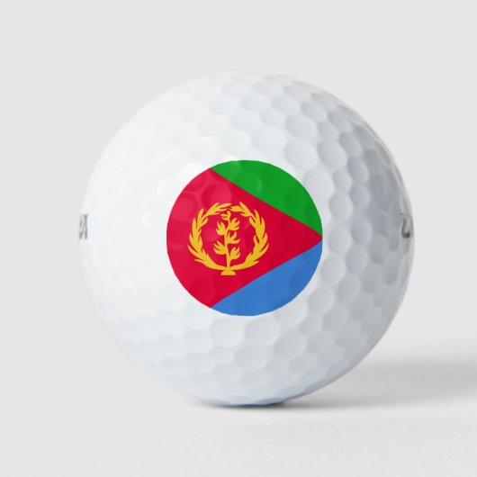 Eritrea Vlag Golfballen (Voorkant)