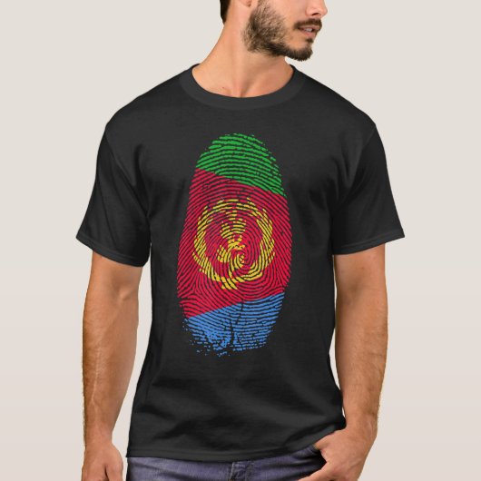 Eritrea Vlag in mijn DNA voor Erit T-shirt (Voorkant)