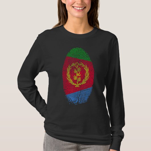 Eritrea Vlag in mijn DNA voor Erit T-shirt (Voorkant)