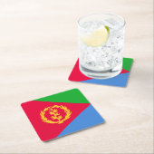 Eritrea Vlag Kartonnen Onderzetters (Insitu)