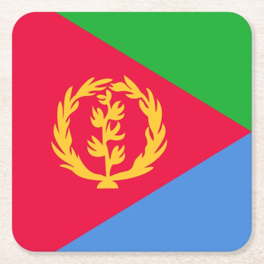 Eritrea Vlag Kartonnen Onderzetters (Voorkant)