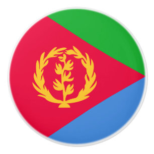 Eritrea Vlag Keramische Knop