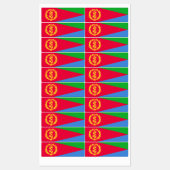 Eritrea Vlag Labels (Vel)