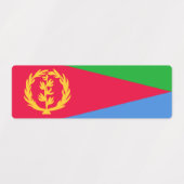 Eritrea Vlag Labels (Design 2)