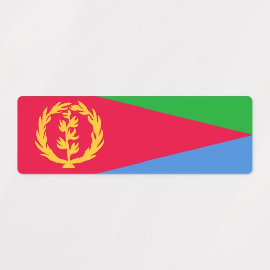 Eritrea Vlag Labels (Design 1)