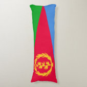 Eritrea Vlag Lichaamskussen (Voorkant Verticaal)
