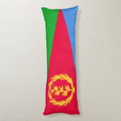 Eritrea Vlag Lichaamskussen (Achterkant (Verticaal))