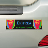 Eritrea vlag mijn mooie land bumpersticker (Op auto)