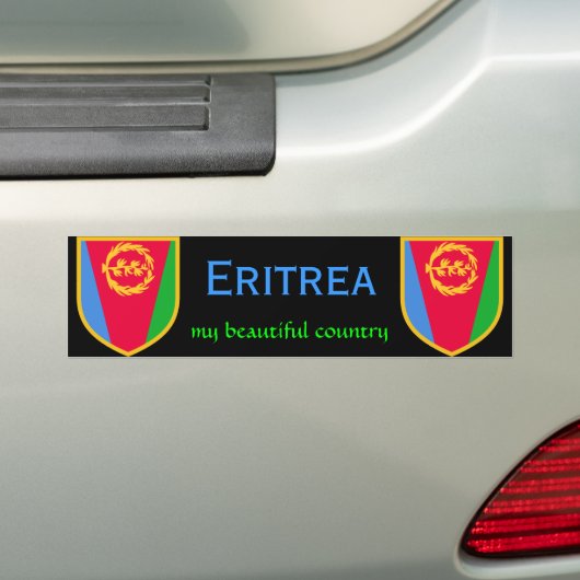 Eritrea vlag mijn mooie land bumpersticker (Op auto)