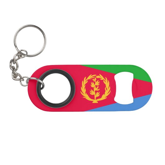 Eritrea Vlag Mini Flessenopener (Voorkant (Horizontaal))