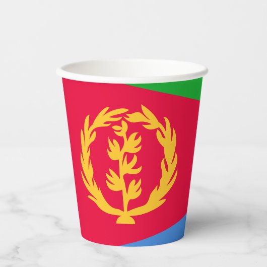 Eritrea Vlag Papieren Bekers (Voorkant)