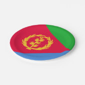 Eritrea Vlag Papieren Bordje (Gekanteld)