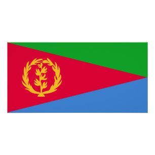 Eritrea Vlag Perfect Poster