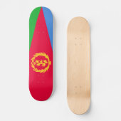 Eritrea Vlag Persoonlijk Skateboard (Voorkant)