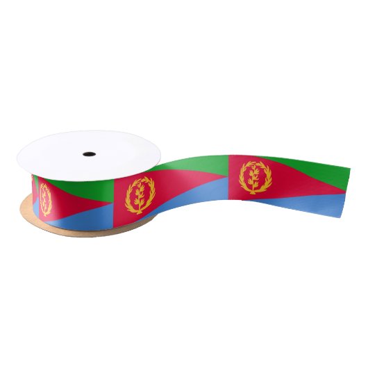 Eritrea Vlag Satijnen Lint (Spoel)