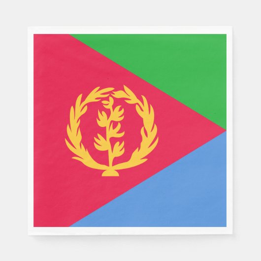 Eritrea Vlag Servet (Voorkant)