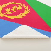 Eritrea Vlag Sherpa Deken (3/4)