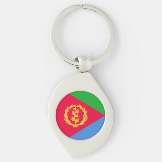 Eritrea Vlag Sleutelhanger (Voorkant)