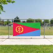 Eritrea Vlag Spandoek (Insitu)