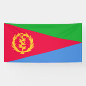 Eritrea Vlag Spandoek (Horizontaal)