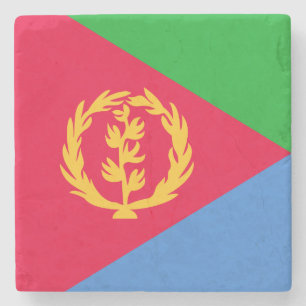 Eritrea Vlag Stenen Onderzetter