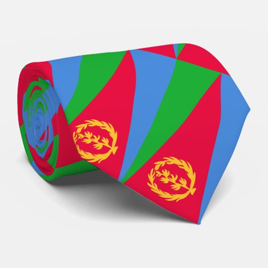Eritrea Vlag Stropdas (Opgerold)